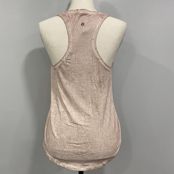 LULULEMON 4 Womens Summit Wash Smokey Topaz Pink Love Tank Top Workout Running S - Picture 2 of 15